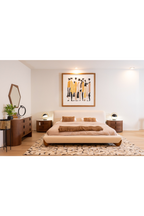 2-Drawer Walnut Nightstand | OROA Modern Chelton