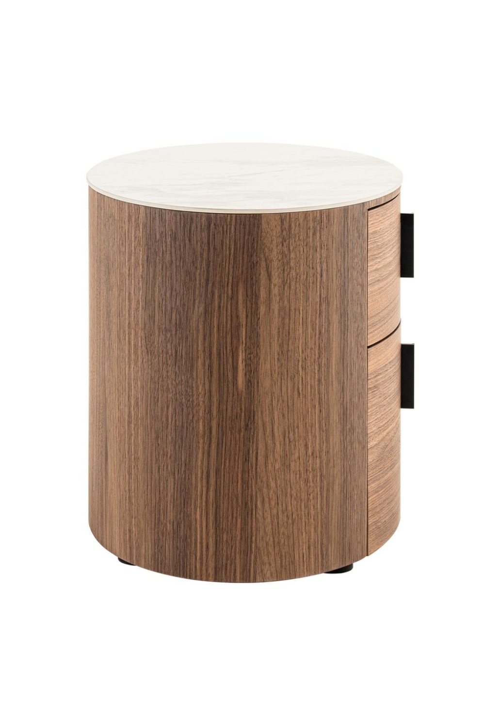 2-Drawer Walnut Nightstand | OROA Modern Chelton