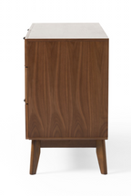 6-Drawer Walnut Veneer Dresser | OROA Modern Kamela