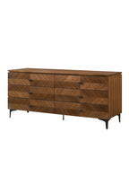 6-Drawer Walnut Dresser | OROA Modern Paula
