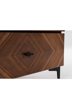 1-Drawer Walnut Veneer Nightstand | OROA Modern Paula