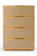 4-Drawer Rattan Chest | OROA Modern Gavin