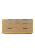 6-Drawer Rattan Dresser | OROA Modern Gavin