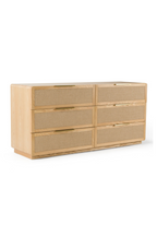 6-Drawer Rattan Dresser | OROA Modern Gavin