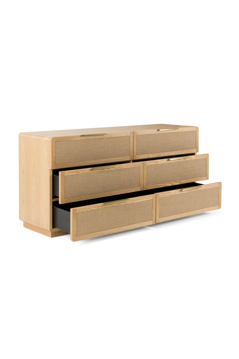 6-Drawer Rattan Dresser | OROA Modern Gavin