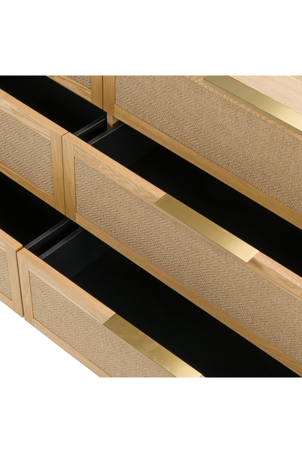 6-Drawer Rattan Dresser | OROA Modern Gavin