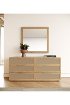 6-Drawer Rattan Dresser | OROA Modern Gavin