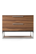 2-Drawer Wooden Nightstand | OROA Modern Helenora