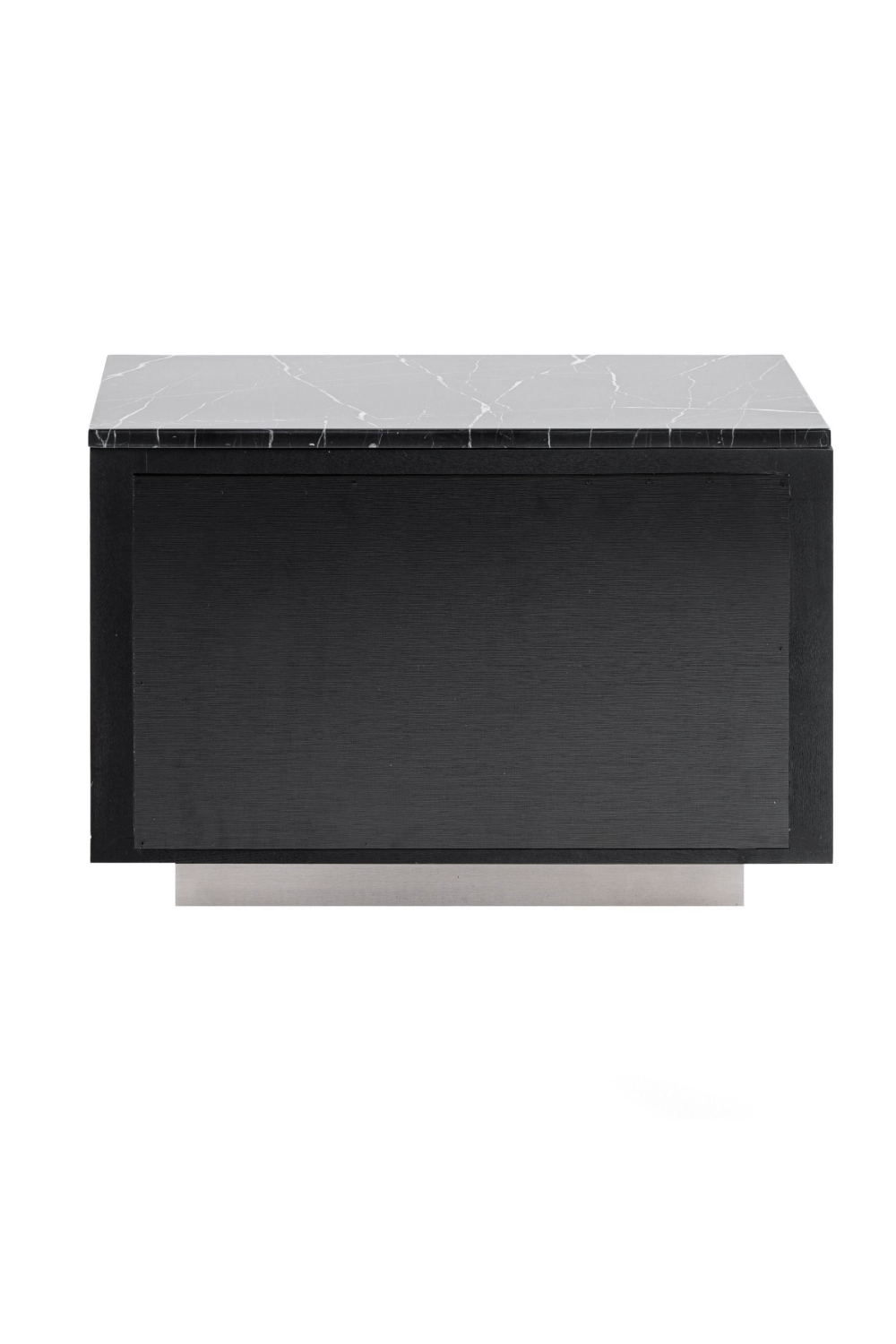 2-Drawer Aluminum Nightstand | OROA Modern Concord