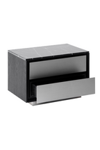 2-Drawer Aluminum Nightstand | OROA Modern Concord