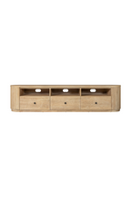 3-Drawer Natural Acacia TV Stand | OROA Modern Jacobson
