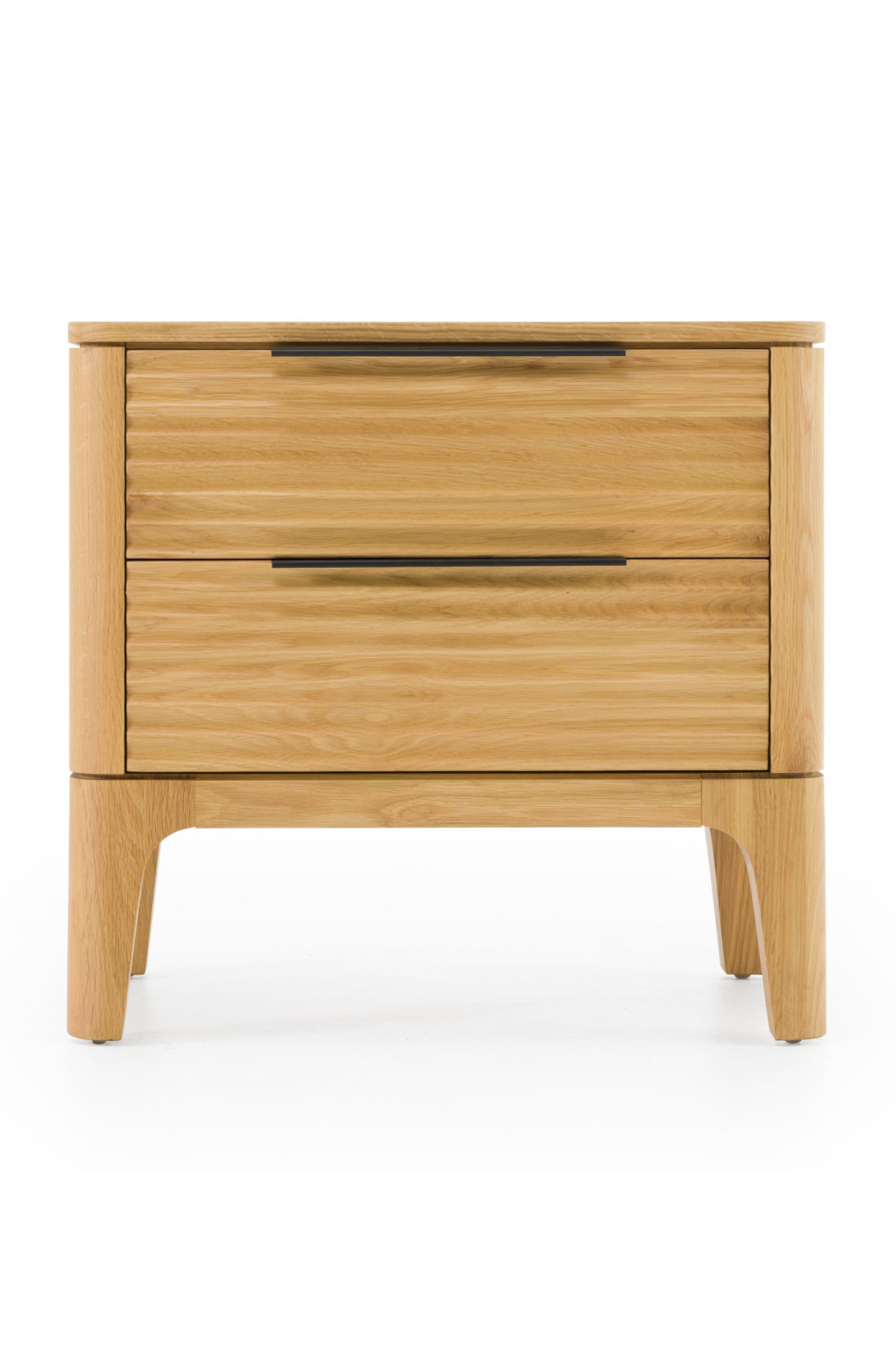 2-Drawer Solid Oak Nightstand | OROA Modern Seattle