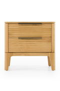 2-Drawer Solid Oak Nightstand | OROA Modern Seattle
