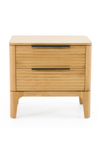 2-Drawer Solid Oak Nightstand | OROA Modern Seattle