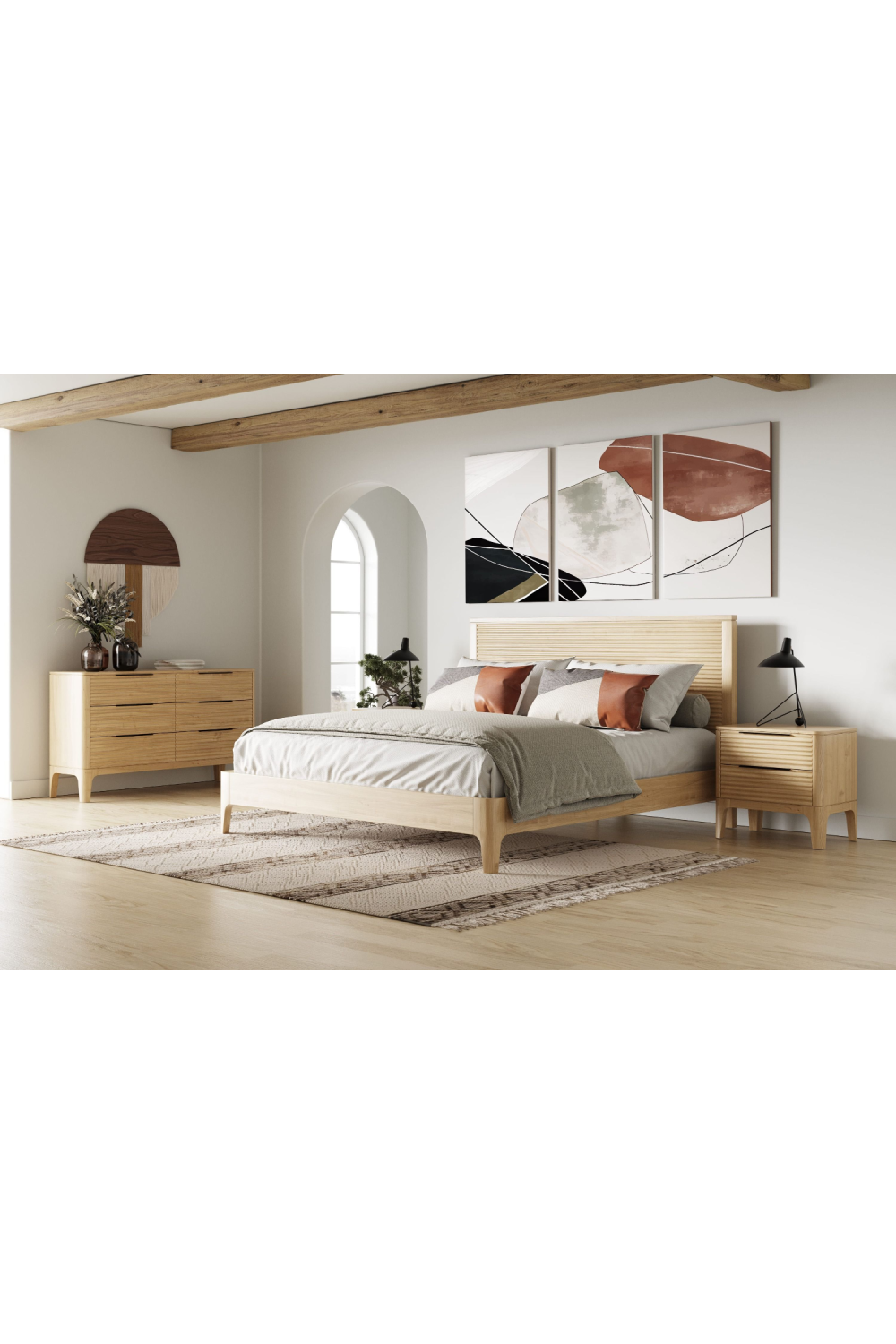 6-Drawer Solid Oak Dresser | OROA Modern Seattle