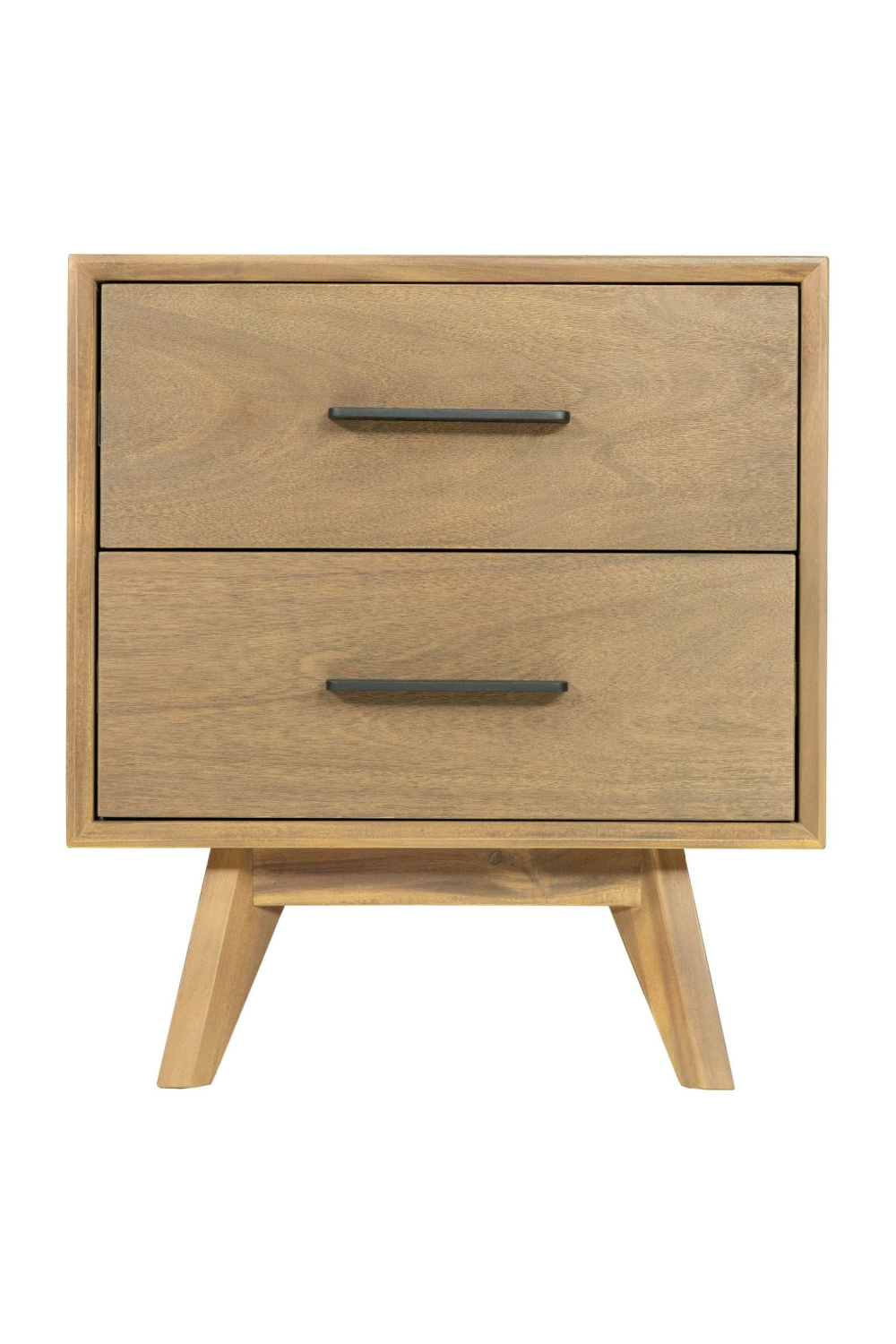 2-Drawer Acacia Wood Nightstand | OROA Modern Claire