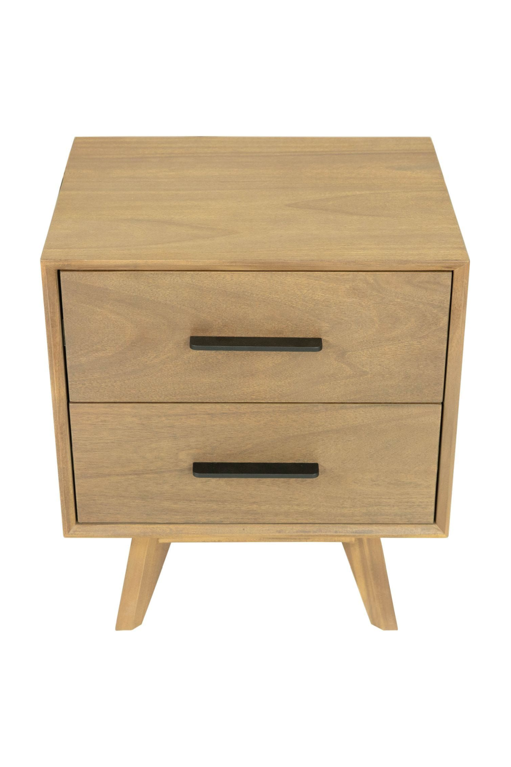 2-Drawer Acacia Wood Nightstand | OROA Modern Claire