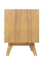 2-Drawer Acacia Wood Nightstand | OROA Modern Claire