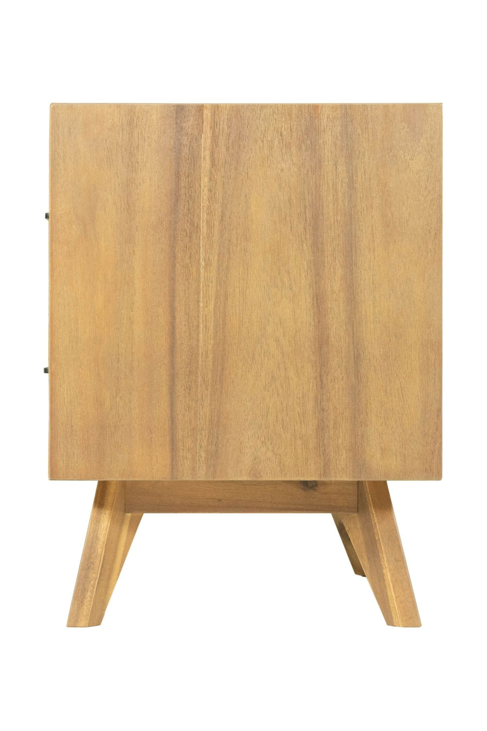 2-Drawer Acacia Wood Nightstand | OROA Modern Claire