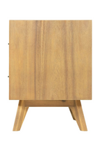 2-Drawer Acacia Wood Nightstand | OROA Modern Claire