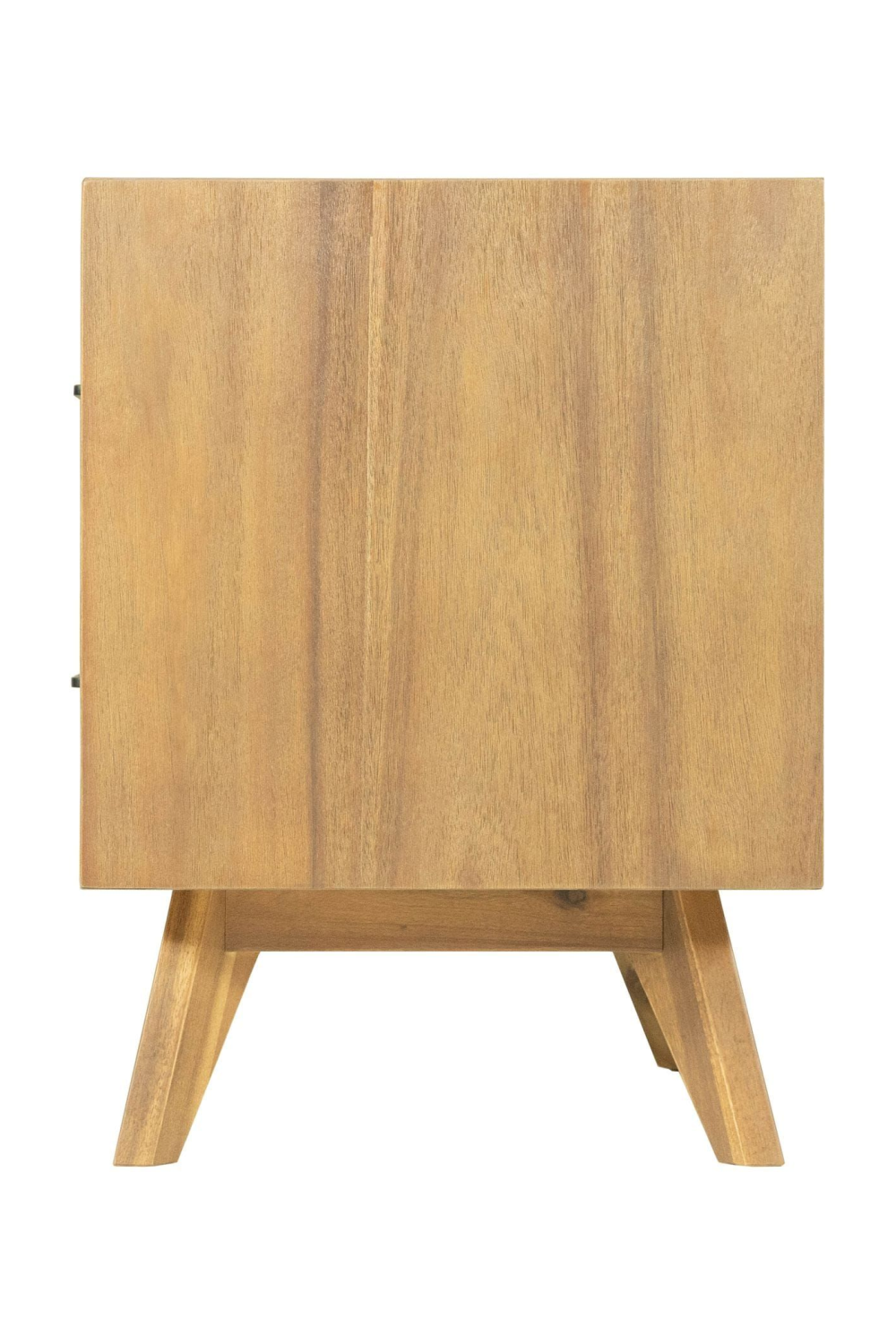 2-Drawer Acacia Wood Nightstand | OROA Modern Claire