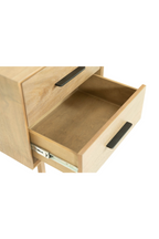 2-Drawer Acacia Wood Nightstand | OROA Modern Claire