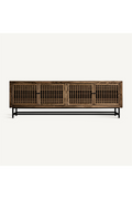 4-Door Elm Wood Media Unit | Vical Home Xuzhou