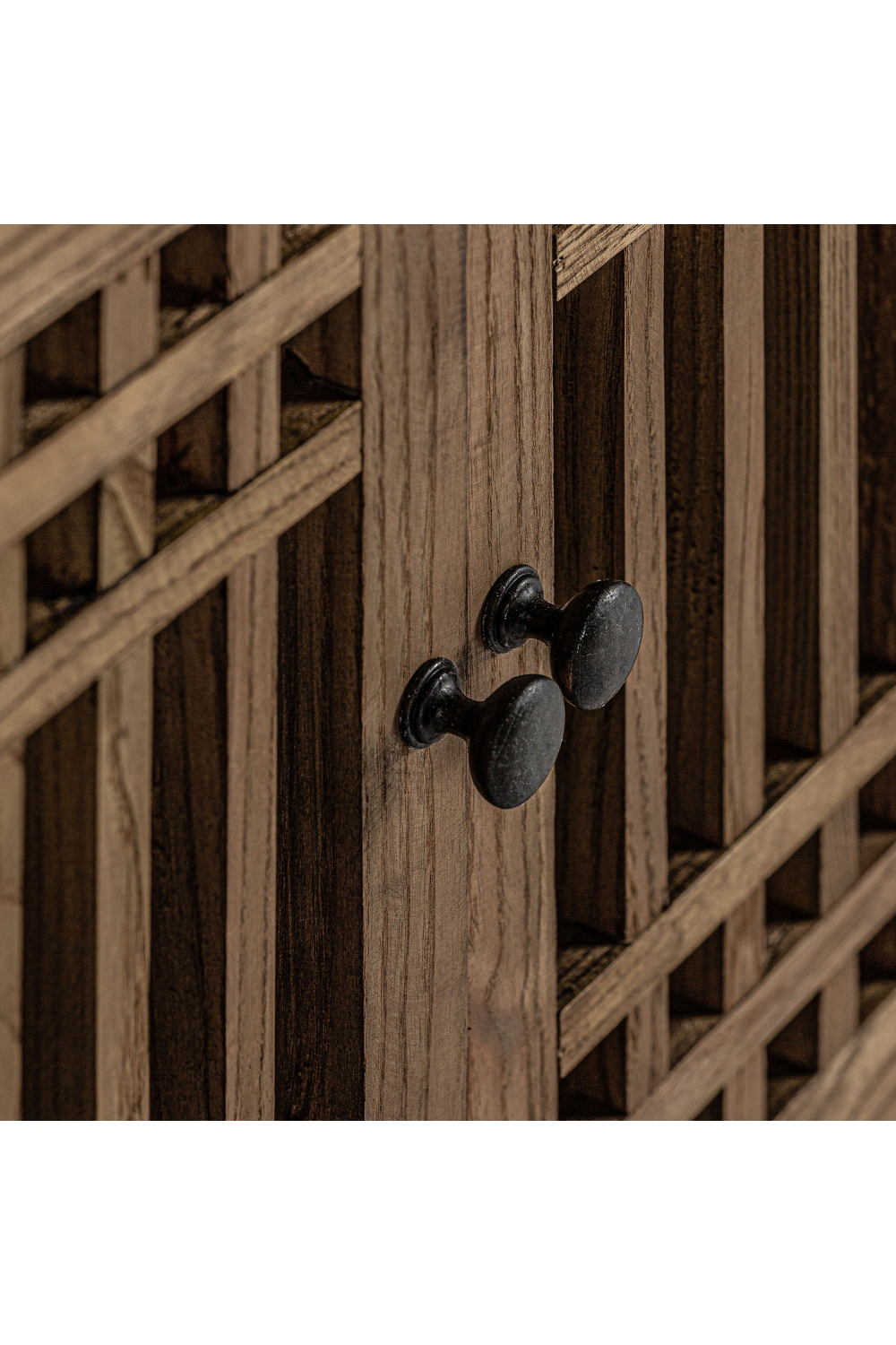 4-Door Elm Wood Media Unit | Vical Home Xuzhou