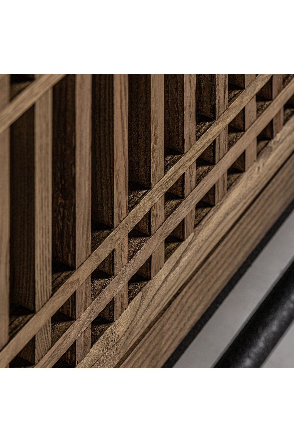 4-Door Elm Wood Media Unit | Vical Home Xuzhou