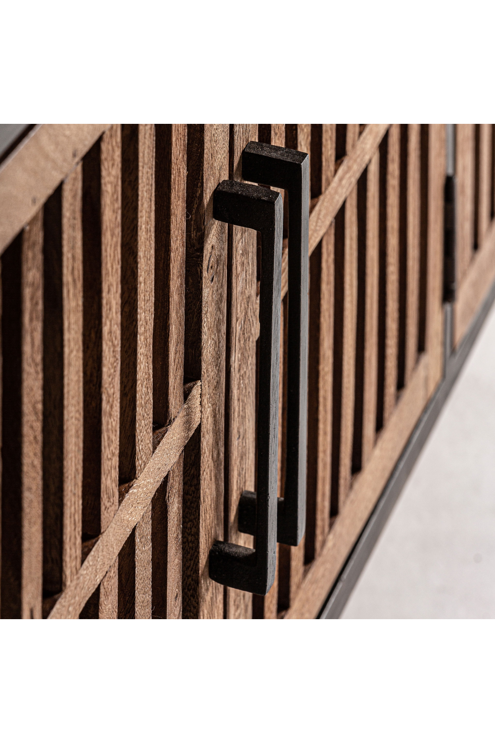 4-Door Mango Wood Media Unit | Vical Home Gaffney