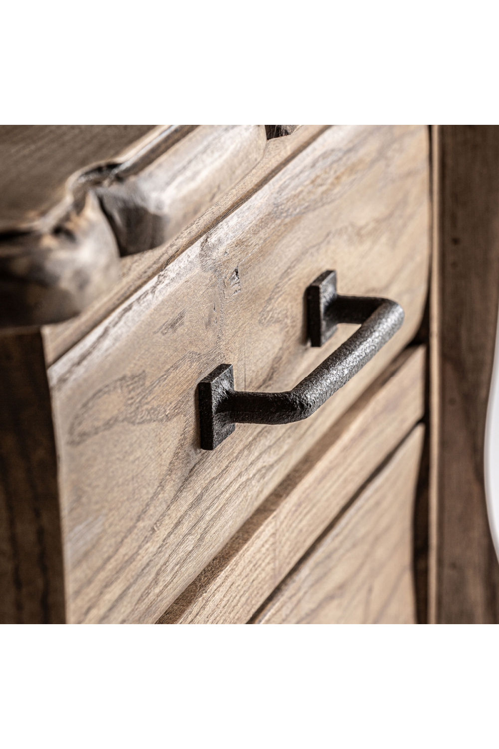 3-Drawer Elm Bedside Table | Vical Home Brixton