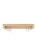 5-Hook Wooden Utensils Shelf | Wireworks