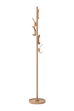 5-Hook Oak Coat Stand | Wireworks