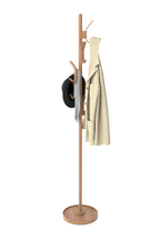 5-Hook Oak Coat Stand | Wireworks