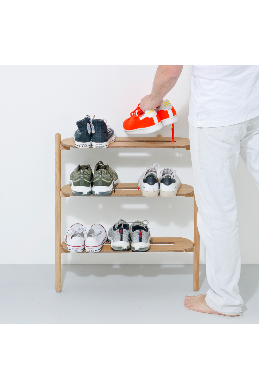 3-Tier Wooden Shoe Organizer | Wireworks Tidy