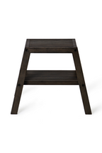 2-Level Oak Step Stool | Wireworks Slatted