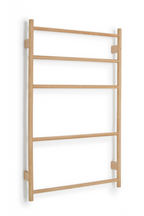 5-Bar Oak Wall Mounted Towel Rail | Wireworks Wallbar