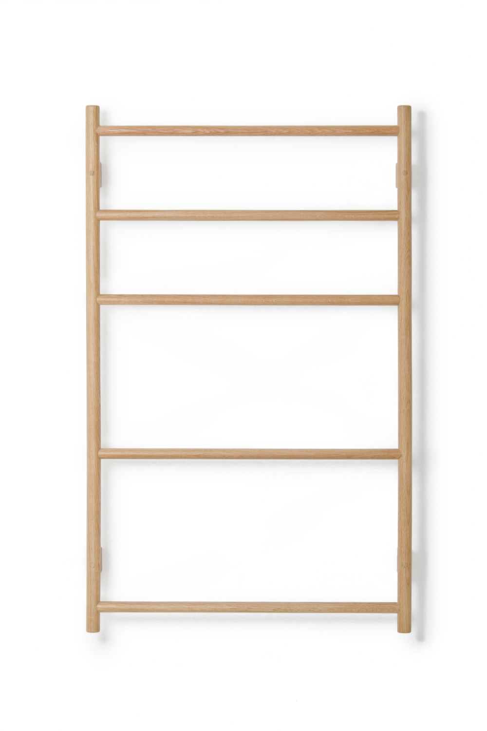 5-Bar Oak Wall Mounted Towel Rail | Wireworks Wallbar