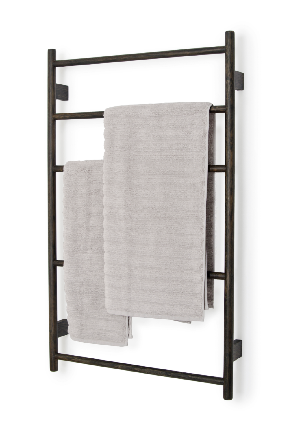 5-Bar Oak Wall Mounted Towel Rail | Wireworks Wallbar