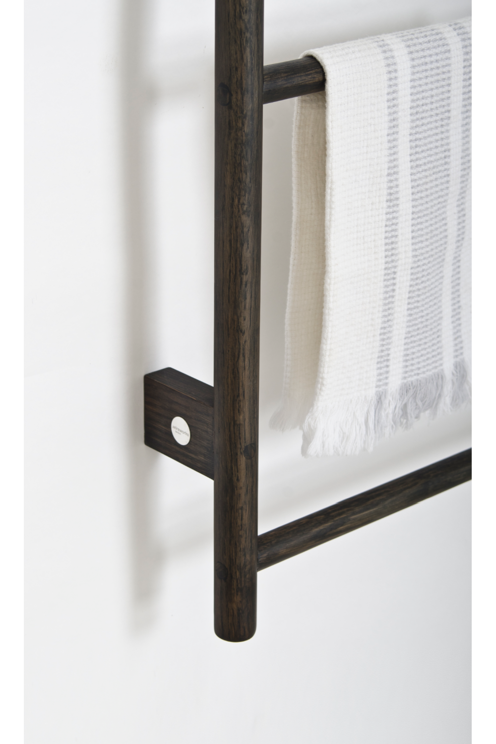 5-Bar Oak Wall Mounted Towel Rail | Wireworks Wallbar