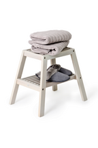 2-Level Oak Step Stool | Wireworks Slatted