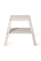 2-Level Oak Step Stool | Wireworks Slatted