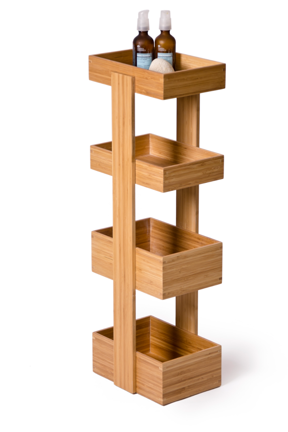 4 Tray Bamboo Storage Caddy | Wireworks Arena