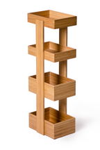4 Tray Bamboo Storage Caddy | Wireworks Arena