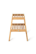 2-Level Bamboo Step Stool | Wireworks Slatted