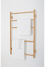 5-Bar Bamboo Wall Mounted Towel Rail | Wireworks Wallbar