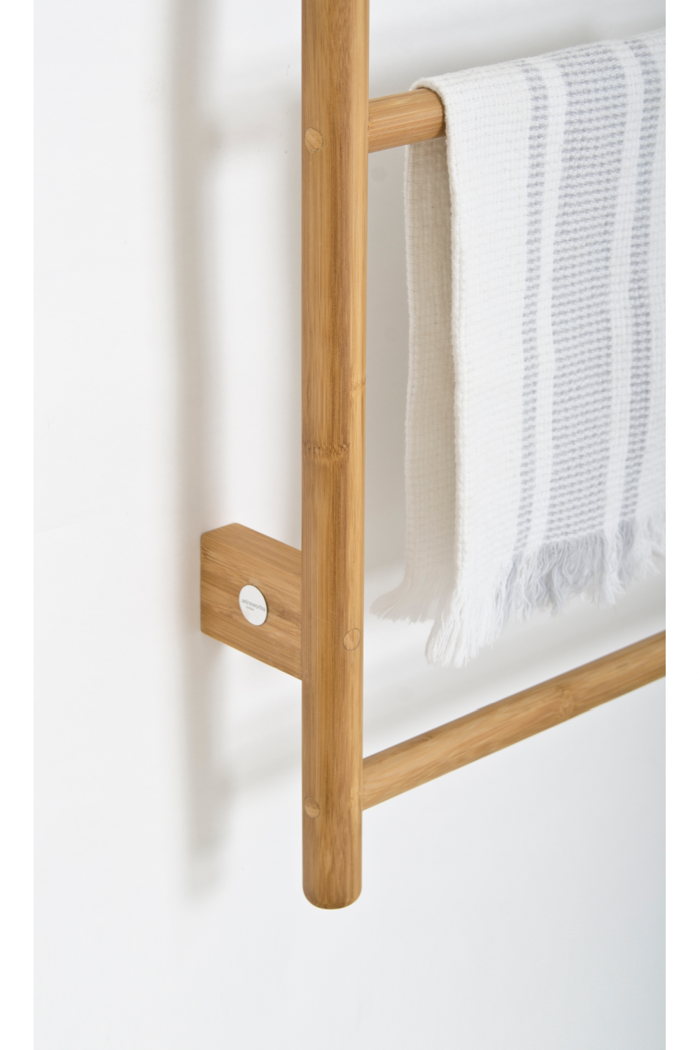 5-Bar Bamboo Wall Mounted Towel Rail | Wireworks Wallbar
