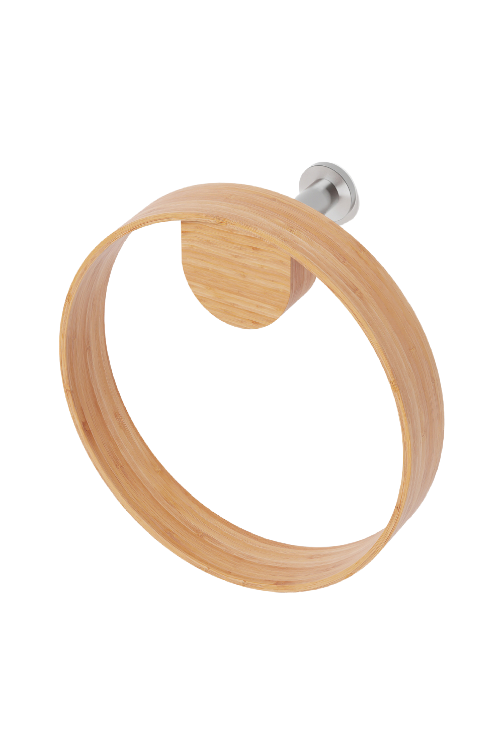 (Open Box) Wooden Ring Towel Holder | Wireworks Yoku