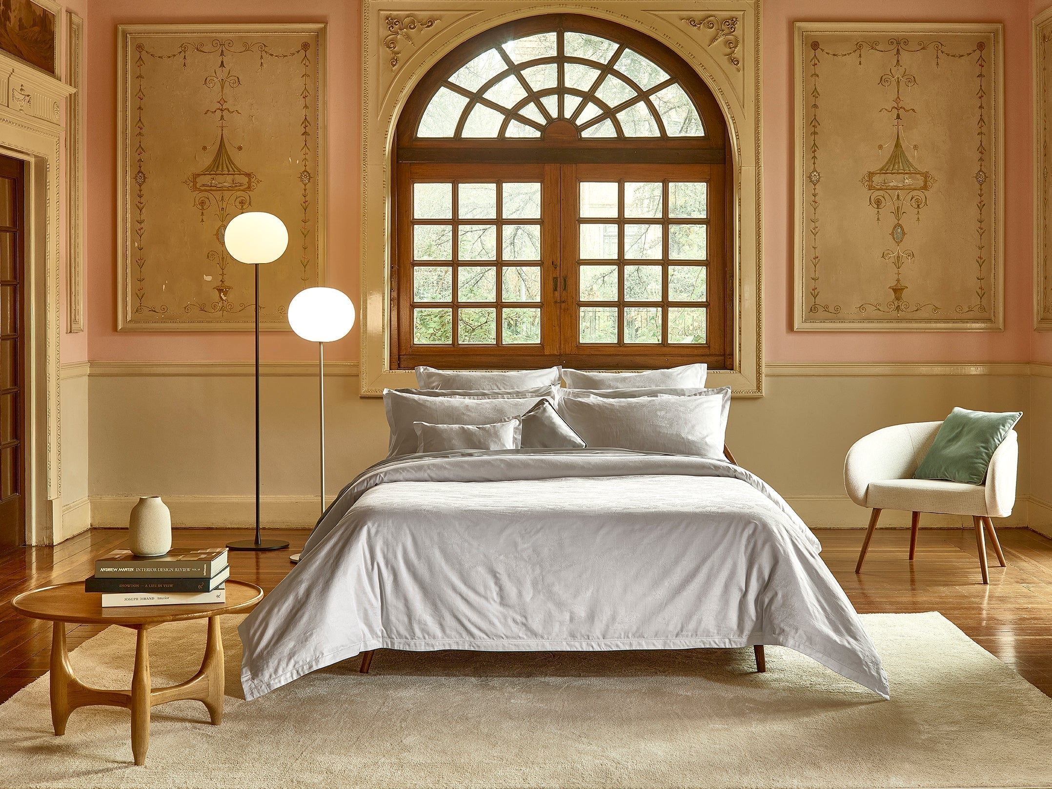 300TC Jacquard Floral Duvet Cover | Amalia Home Flores