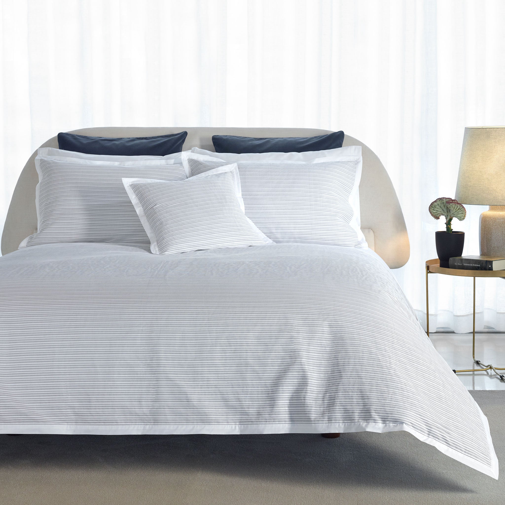 200TC Percale Pleated Euro Sham | Amalia Home Luna